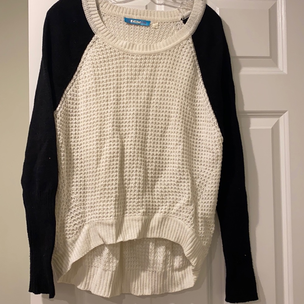 Ruby and Jenna Black & White Sweater